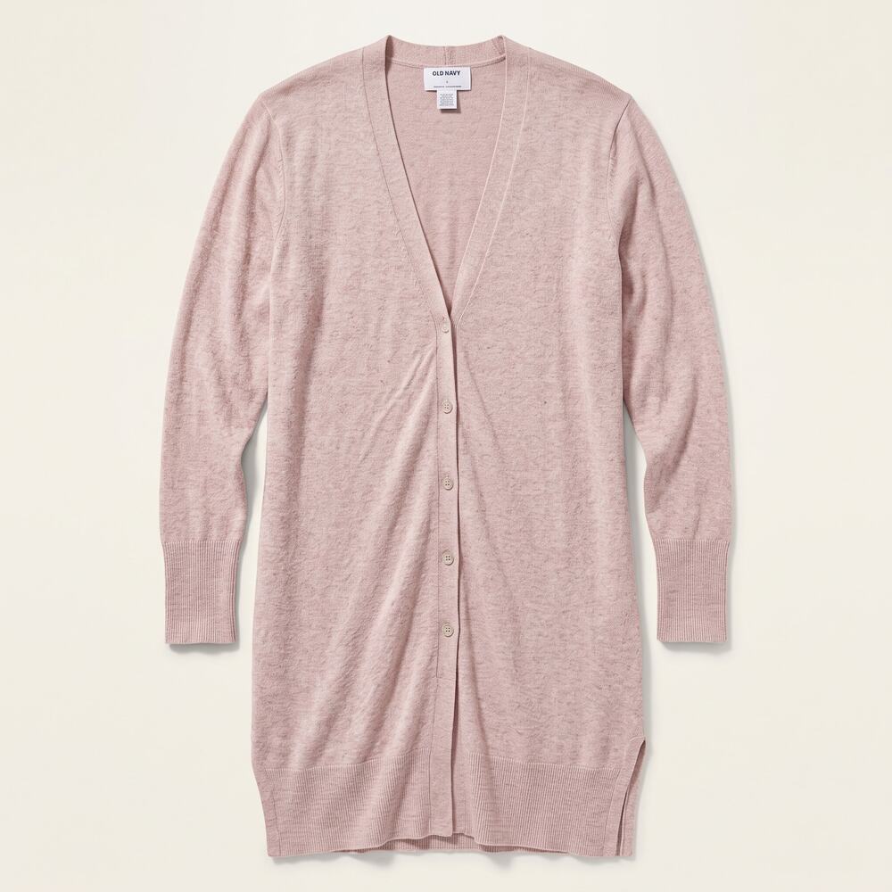 Old Navy Womens L Office Siren Minimalist Button-Front Cardigan Long Sleeve